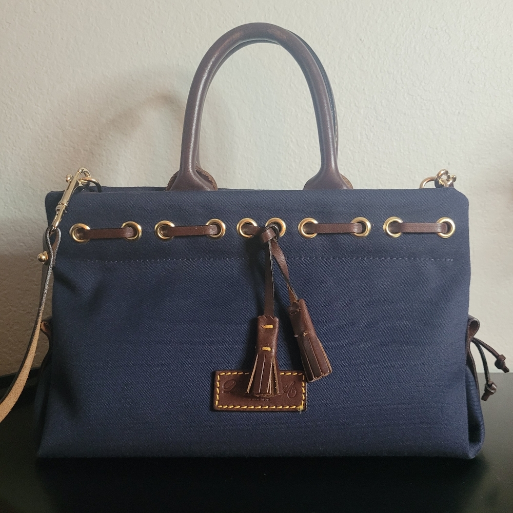 Dooney Bourke Tassel Tote Satchel - Picture 2 of 14